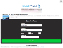 Tablet Screenshot of bluemulevacationcondos.com